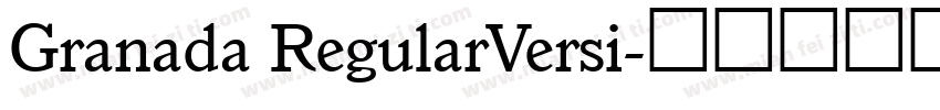 Granada RegularVersi字体转换